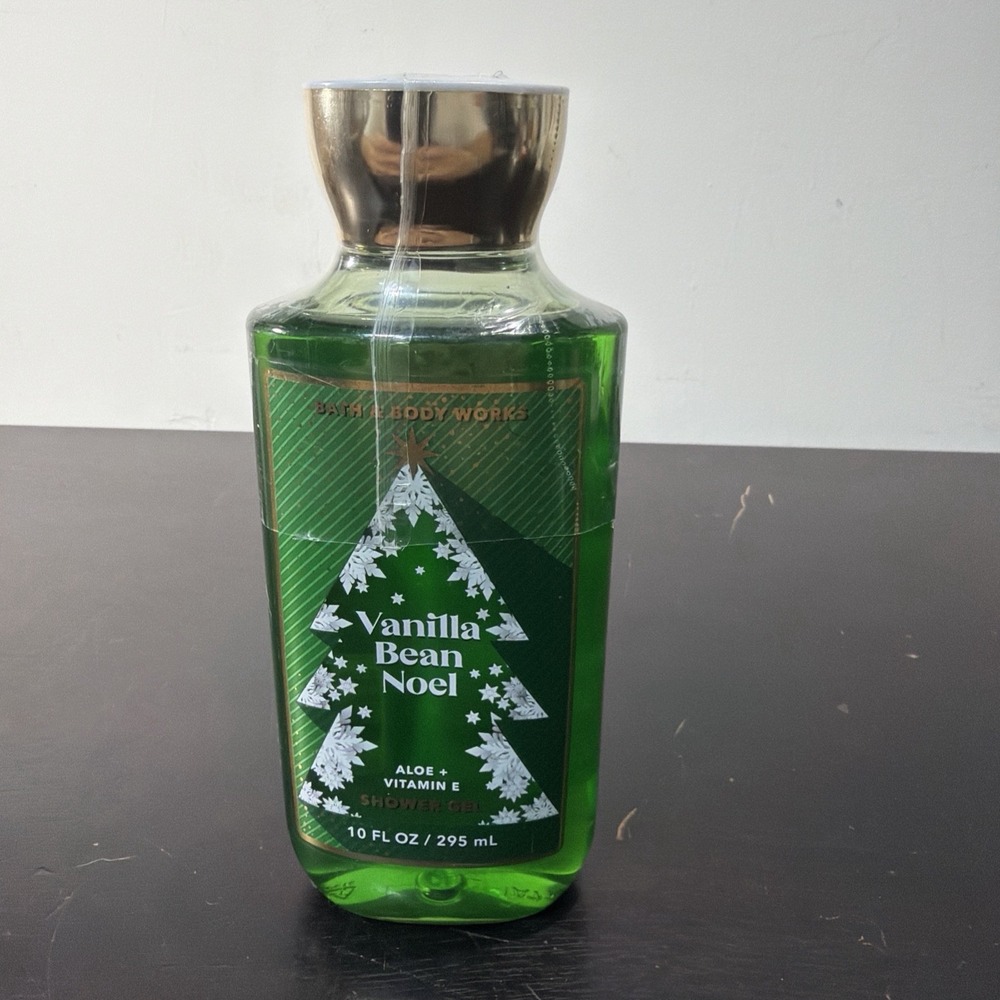 Vanilla Bean Noel GREEN 10 oz Shower Gel Bath & Body Works SHIPS FREE!